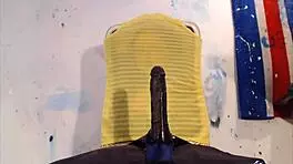 naughty brit teases with dildo squirt and shaved pussy play