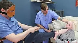 Bizarre teen dragged to anus madhouse for hardcore anal bdsm