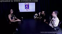 Watch bia hot tease in sheer red lingerie during naughty outdoor casting interview full of fetish play