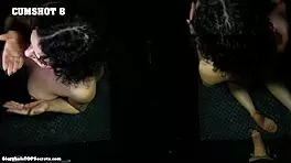 robbins gulps down nine thick cumshots like a pro