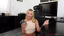 Whitney OC seduces Anthony Pierce with big tits ass and piercing in intense hardcore POV reality