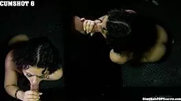 robbins gulps down nine thick cumshots like a pro