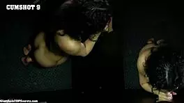 robbins gulps down nine thick cumshots like a pro