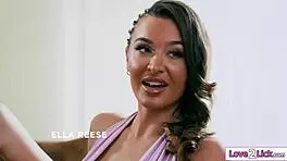 Petite Straight Girl Tempted By Lesbian Trio