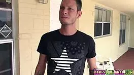 Renee Roulette gags on deep throat blowjob with toy embarrassment