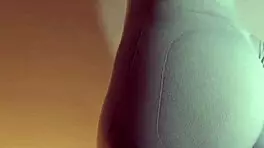 latina teen in tight leggings teases hairy big pussy like a naughty bitch