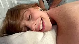 innocent student teen creampied by twisted teacher during massage roleplay