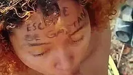 Risky Beach Blowjob Ends with Huge Facial Cumshot!