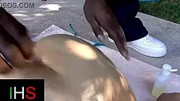 Brunette Takes Huge Cock Deep in Ass with Massive Anal Cumshot