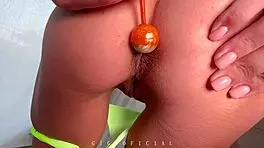 stylish cutie spreads asshole wide as boyfriend spits inside playfully