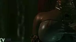 princess zelda kneels bound as sage's obedient bdsm slave