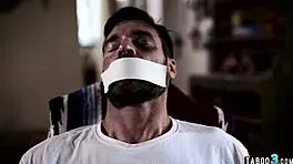 Petite Teen 18+ Roughed in Orgy Front of Tied Older Guy Taboo 😱