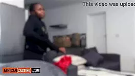 wanna see this thick ebony teen's big tits bounce on huge cock pov?