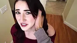 Virgin Goth's Creamy Panties Tempt