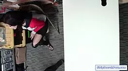 security nails brunette shoplifter teen 😈👮