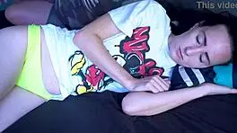 sneaky guy enters room pounds blue-eyed babe hard