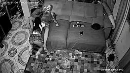 security camera catches live couple fucking outdoors