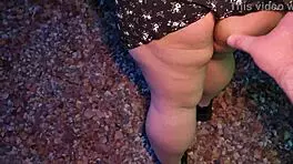 Fucked Obedient Fat Girl in Mouth Tight Huge Ass on Village Swings Cum on Big Tits