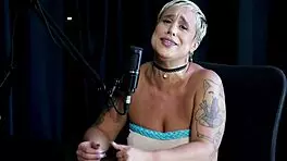 blonde joana strips for sensual massage after regretful all-night date