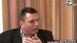 shy german college student seduces teacher under retro skirt