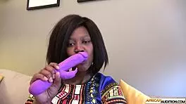 Big ass ebony 18+ vicky fucked hard after casting blowjob perfection