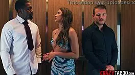 big ass latina teen blanco's elevator ride turns pounding wild