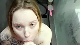 stepbro sneaks into steamy shower for risky pounding