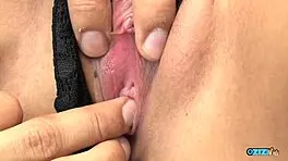 Bitch pees bowl then fucks lucky dude mind-blowing