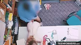 WHAT IF I BEND OVER FOR YOU, OFFICER? Horny shoplifter fucked hard!