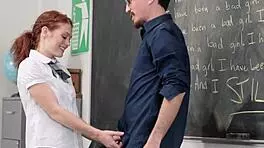 Sucking small tits college coed uniform hardcore HD fuck