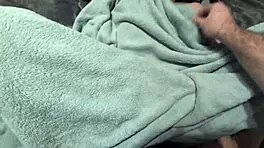 Redhead wife moans missionary POV with cum-covered petite body