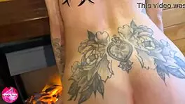 fucked girlfriend hard doggystyle with blowjob closeup then cum on her big ass