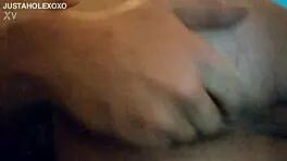 Muscular Bodybuilder Fingers Gaping Ass Closeup in Piercing Clown Paint