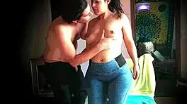 Brunette sneaks fuck session with guy records every thrust