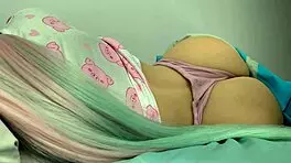 curvy fetish babe strips panties for bedroom virginity fuck