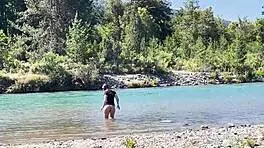 Lost in woods sexy argentinian bodybuilder milks my throbbing load outdoors