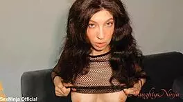 curvy brunette in leggings gets punished hard doggystyle creampie for stealing big cock riding