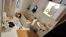 spy cam catches me wildly masturbating with dildo in steamy bath 🛁💦😈