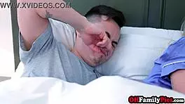 Big tits milf joins foursome banging with petite blonde and couple