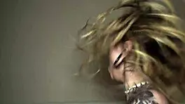 tattooed cutie bent over moaning as big cock nails her tight pussy doggystyle at party