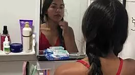 hot latina novinha couldn't hold back and rode till i creampied her tight