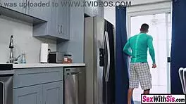 slutty teen sneaks in and seduces with hardcore blowjob action