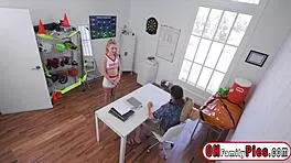 beautiful cheerleader khloe skips panties for deepthroat doggystyle pounding