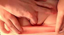 close-up creampie fills tight latina virgin pussy perfectly