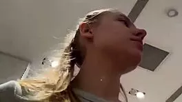 crazy public outdoor solo blonde big tits fingering orgasm close-up natural