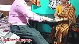 desi housewife passionately fucks young guy quickie in taboo indian style