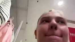 crazy public outdoor solo blonde big tits fingering orgasm close-up natural