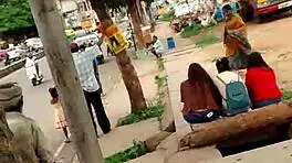 what if sexy indian flashes blue panties in crowded public spot?