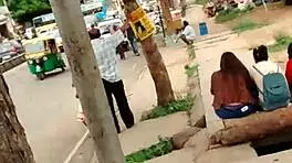 what if sexy indian flashes blue panties in crowded public spot?