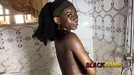 She was bathing naked so I rushed in to help her